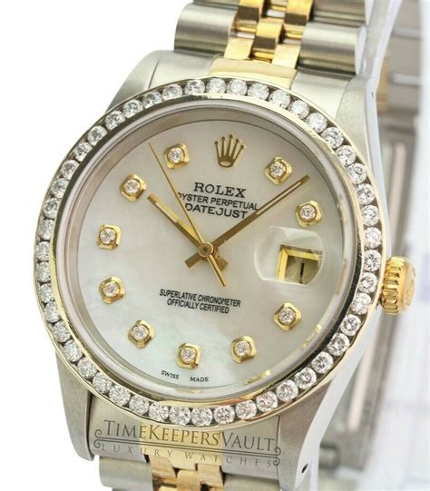 datejust rolex with diamond bezel|rolex datejust diamond dial 36mm.